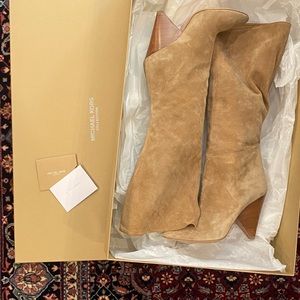 Michael Kors Collection: Belinda Runway Knee High Boot in Suede 🌸